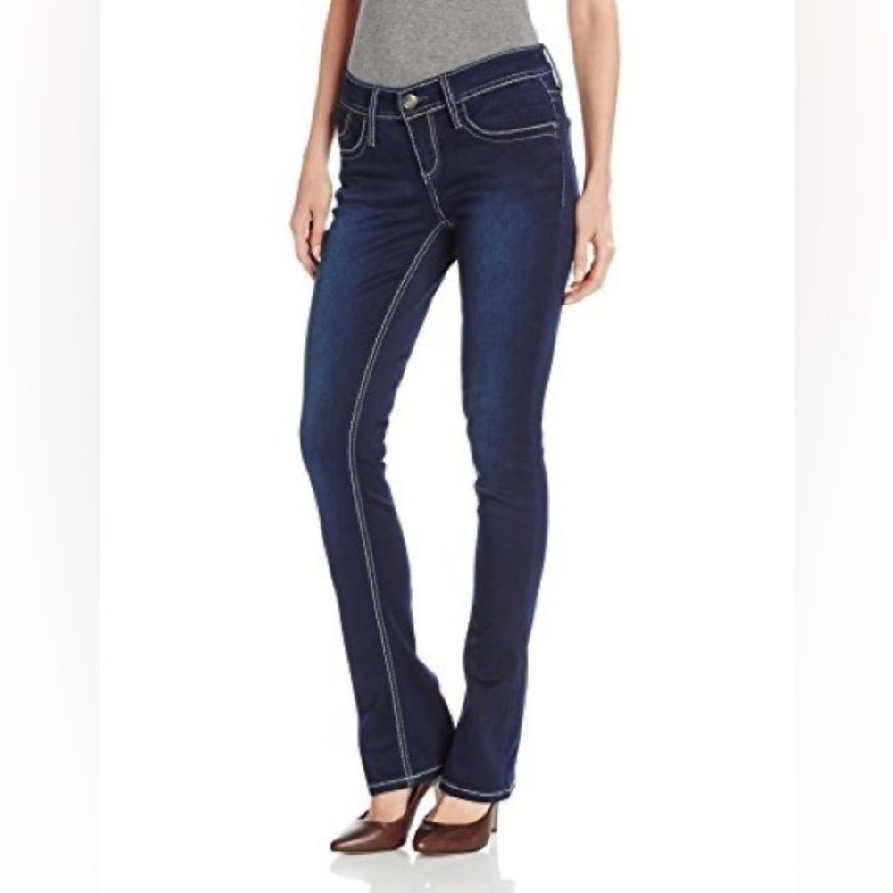 SEVEN7 Rocker Slim Bootcut Embellished Jeans 14